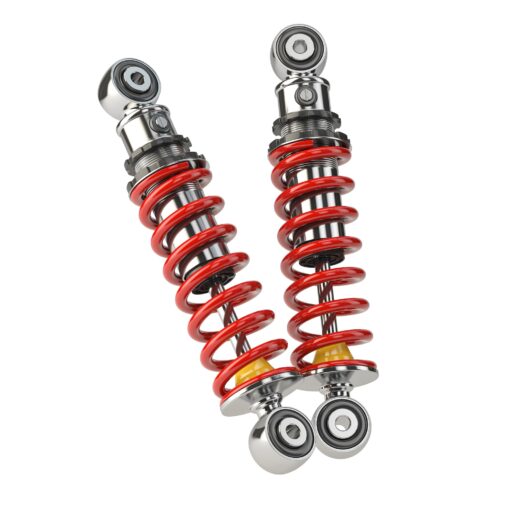 Shock absorber car isolated on white background. Auto parts and spare.